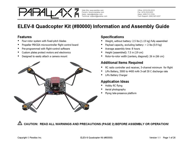 Parallax ELEV-8 Information and assembly guide
