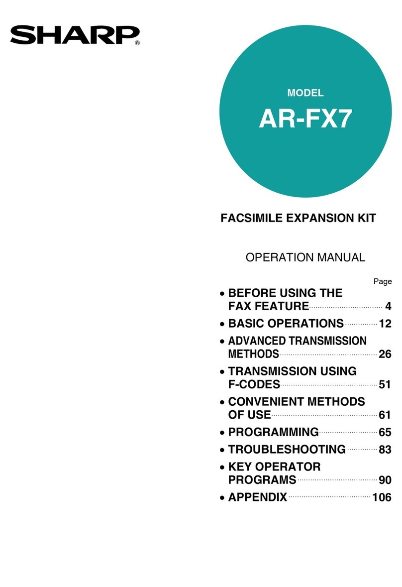 Sharp AR-FX7 User manual