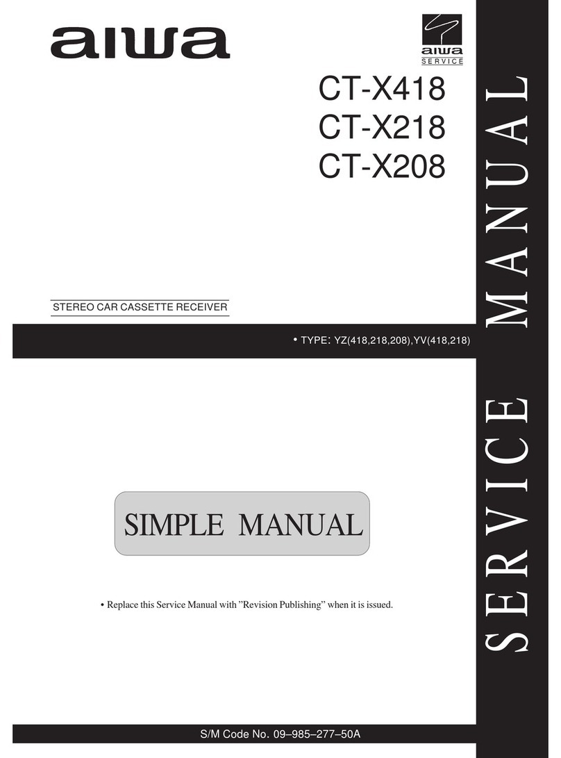 Aiwa CT-X418 User manual