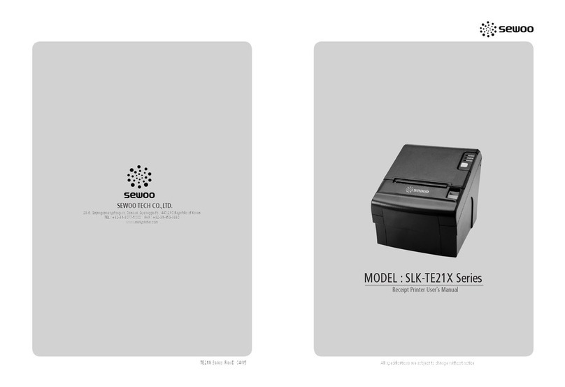 SEWOO SLK-TE21X Series User manual SEWOO SLK-TE21X Series User manual
