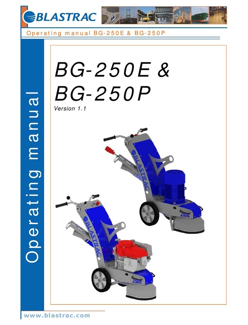 Blastrac BG-250E operating manual