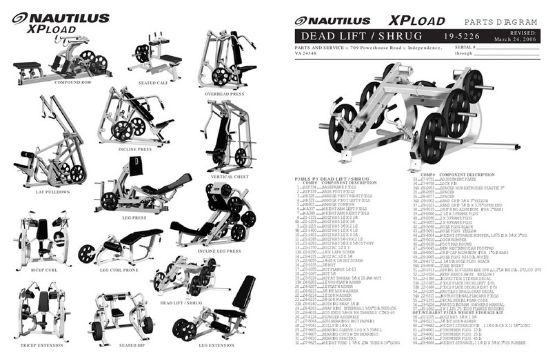 Nautilus P3DLS Maintenance instructions