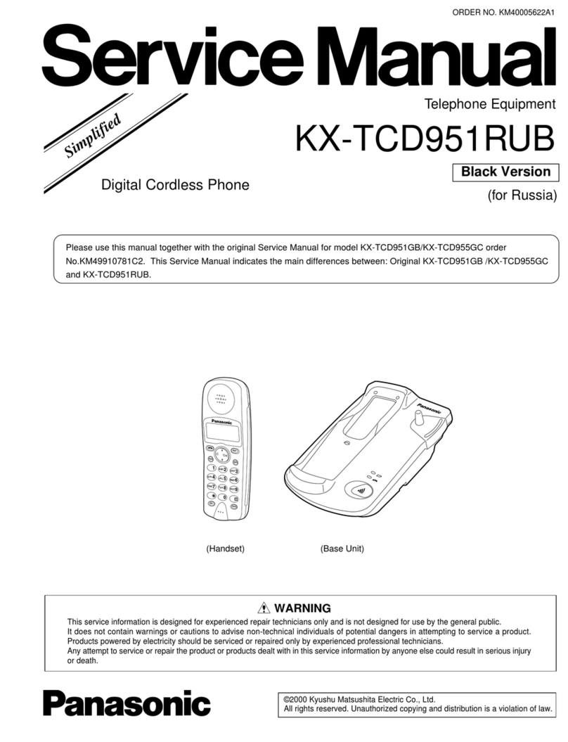 Panasonic KX-TCD951RUB User manual