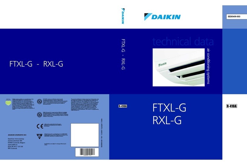 Daikin Inverter FTXL20G2V1B Instruction manual