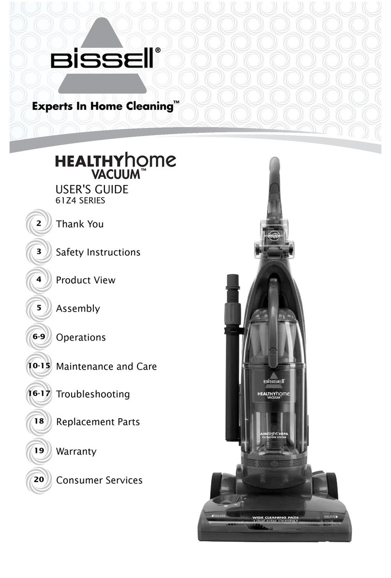 Bissell HEALTHY HOME VACUUM 61Z4 Series User manual