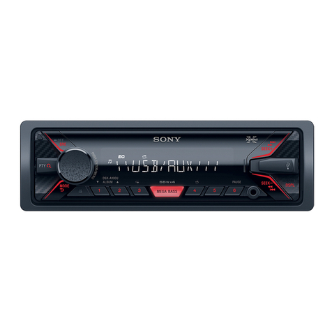 Sony DSX-A100U operating instructions