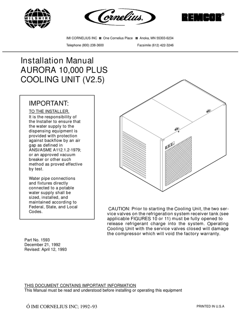 Cornelius AURORA 10 installation manual