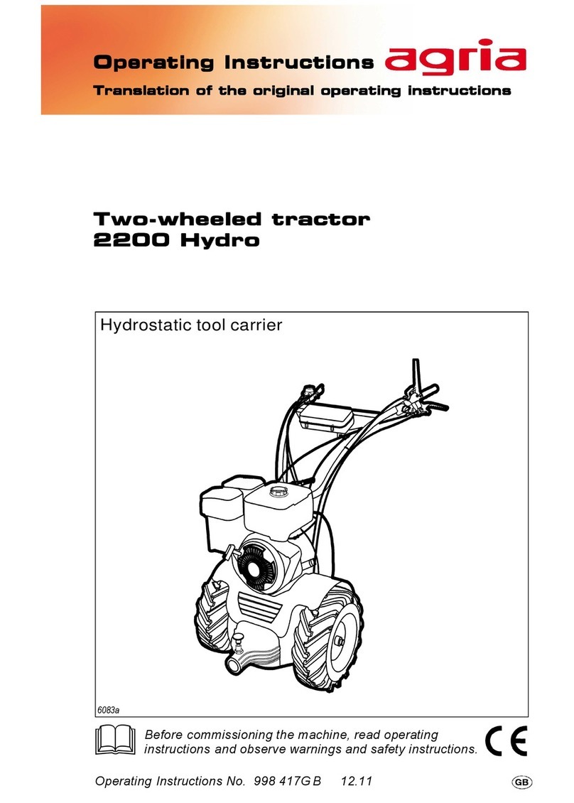 Agria 2200 HYDRO Use and care manual Agria 2200 HYDRO Use and care manual