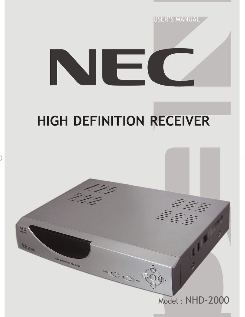 NEC NHD-2000 User manual