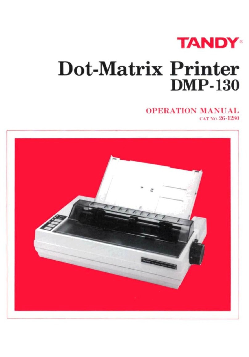 Tandy DMP-130 User manual