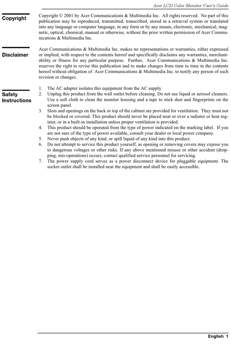 Acer FP581 User manual