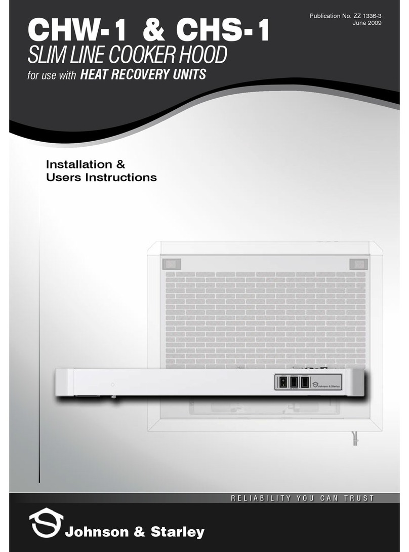 Johnson & Starley CHW-1 Installation & user's instructions Johnson & Starley CHW-1 Installation & user's instructions