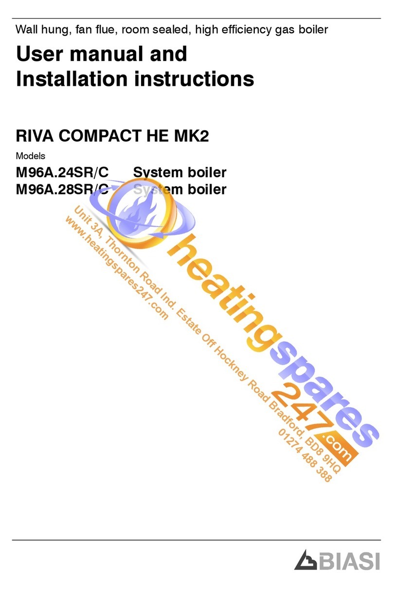 Biasi RIVA COMPACT HE MK2 M96A.24SR/C User manual and installation instructions