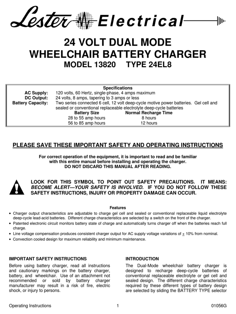 Lester 13820 24EL8 Maintenance and service guide
