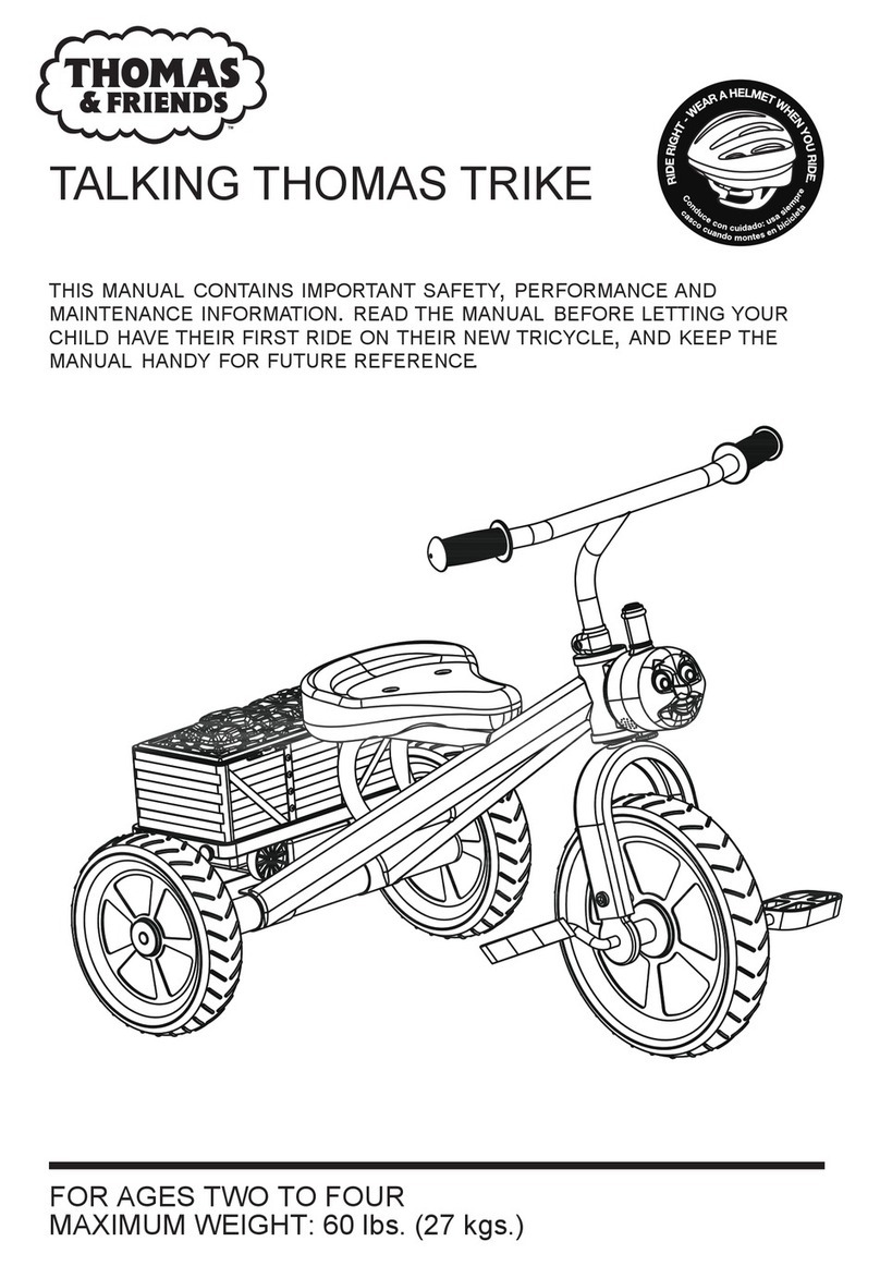 Dynacraft TALKING THOMAS TRIKE manual
