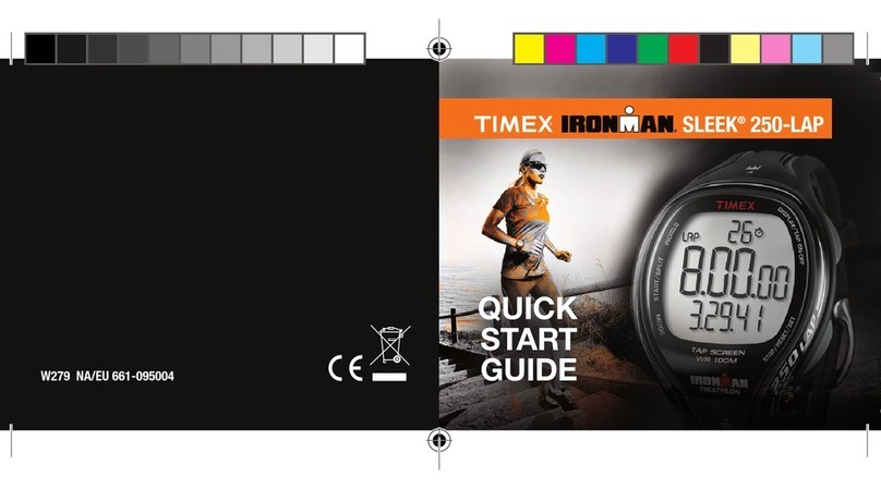 Timex Ironman SLEEK 250-LAP User manual Timex Ironman SLEEK 250-LAP User manual