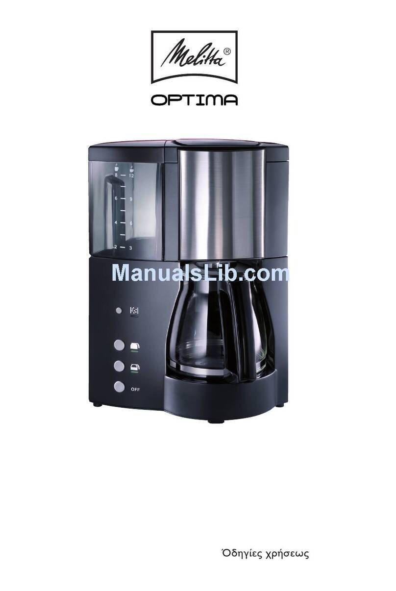 Melitta optima User manual
