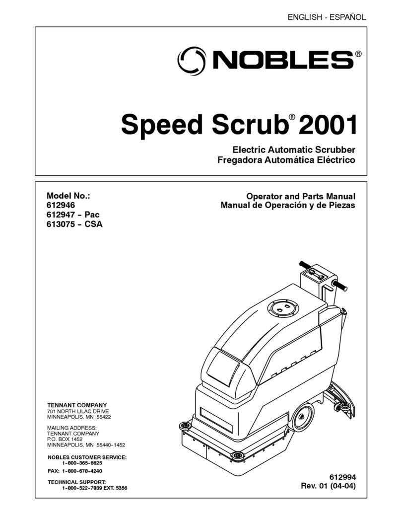 Nobles Speed Scrub 2001 612946 Operator and parts manual