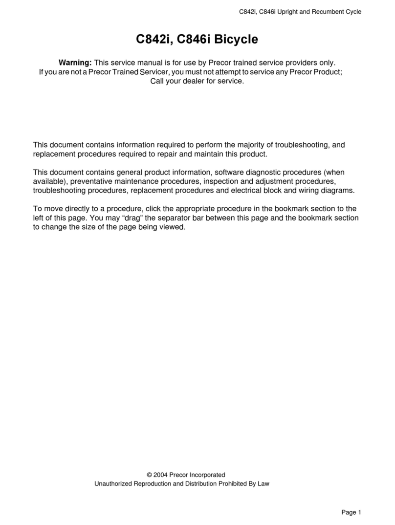 Precor C842i User manual
