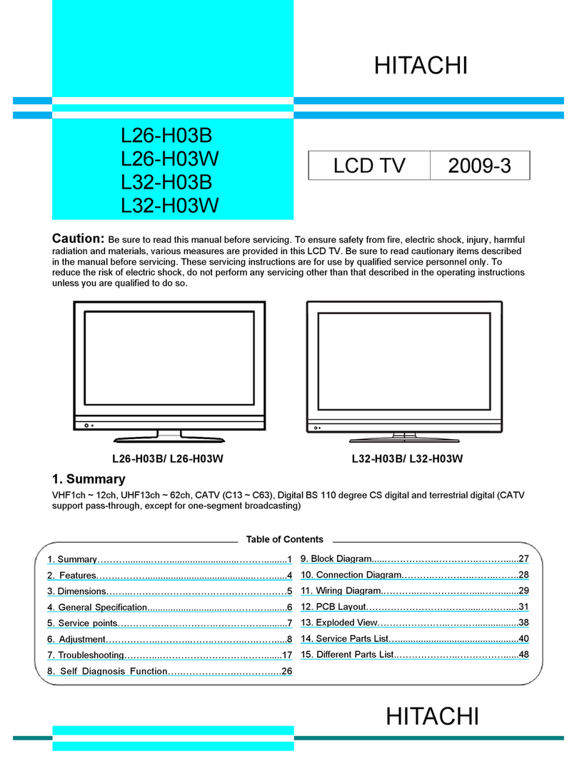 Hitachi L26-H03B User manual