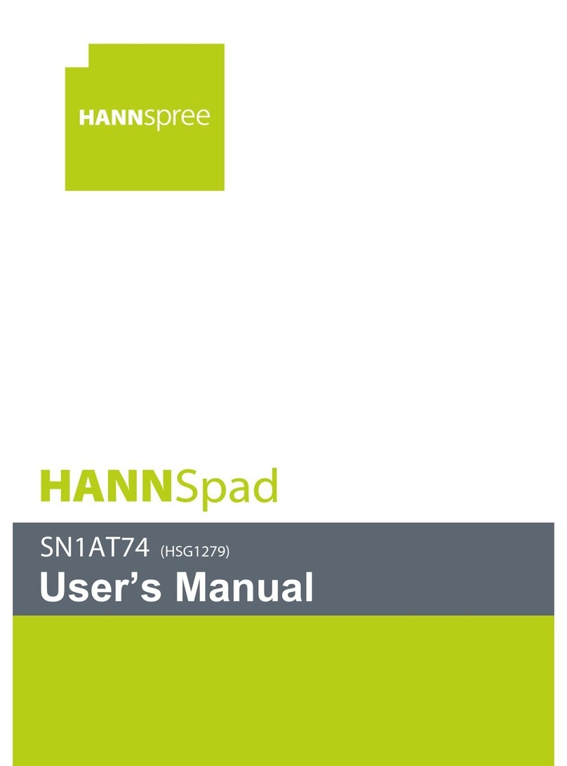 HANNspree HANNSpad SN1AT74 User manual HANNspree HANNSpad SN1AT74 User manual