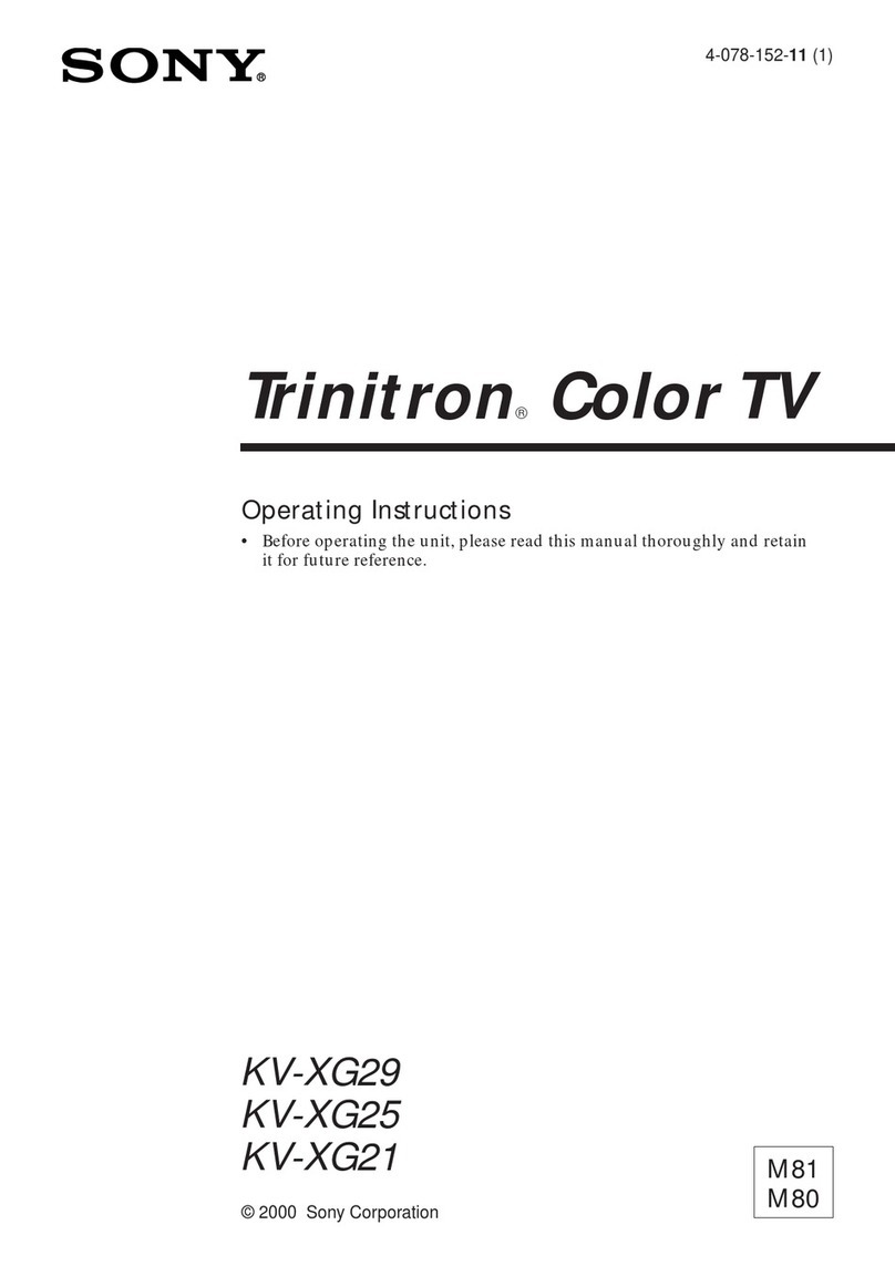 Sony Trinitron KV-XG29 User manual