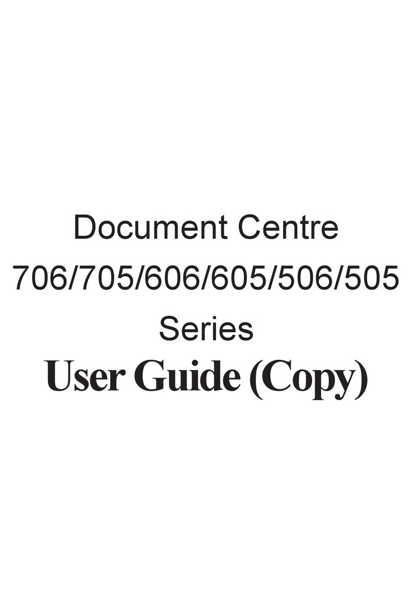 Xerox Document Centre 706 Series User manual Xerox Document Centre 706 Series User manual