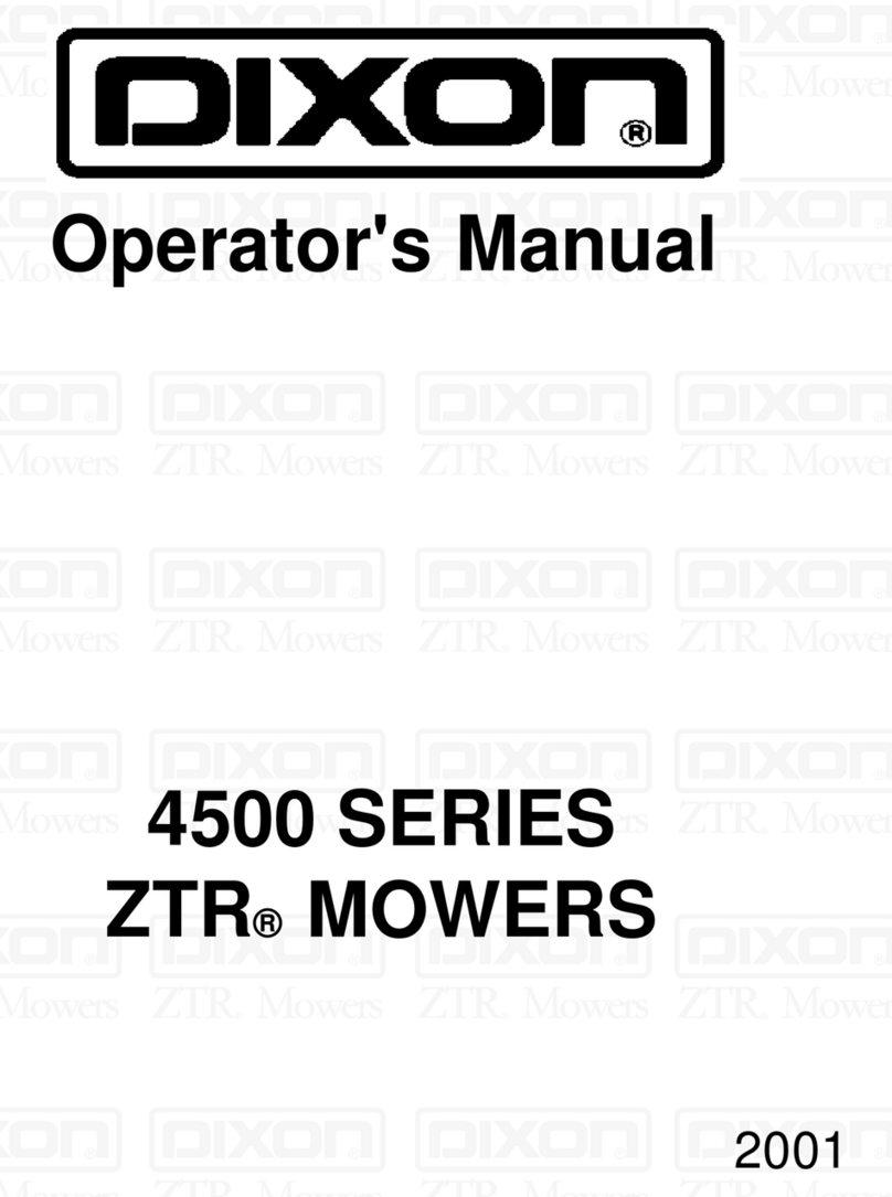 Dixon ZTR 4500 Series Operator's manual