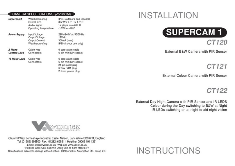 Voltek SUPERCAM 1 CT120 User manual