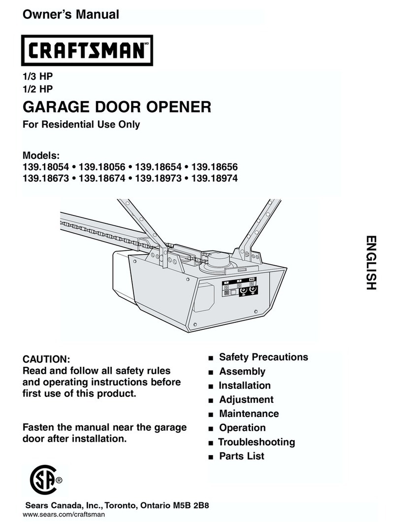 Craftsman 139.18054 owner's manual