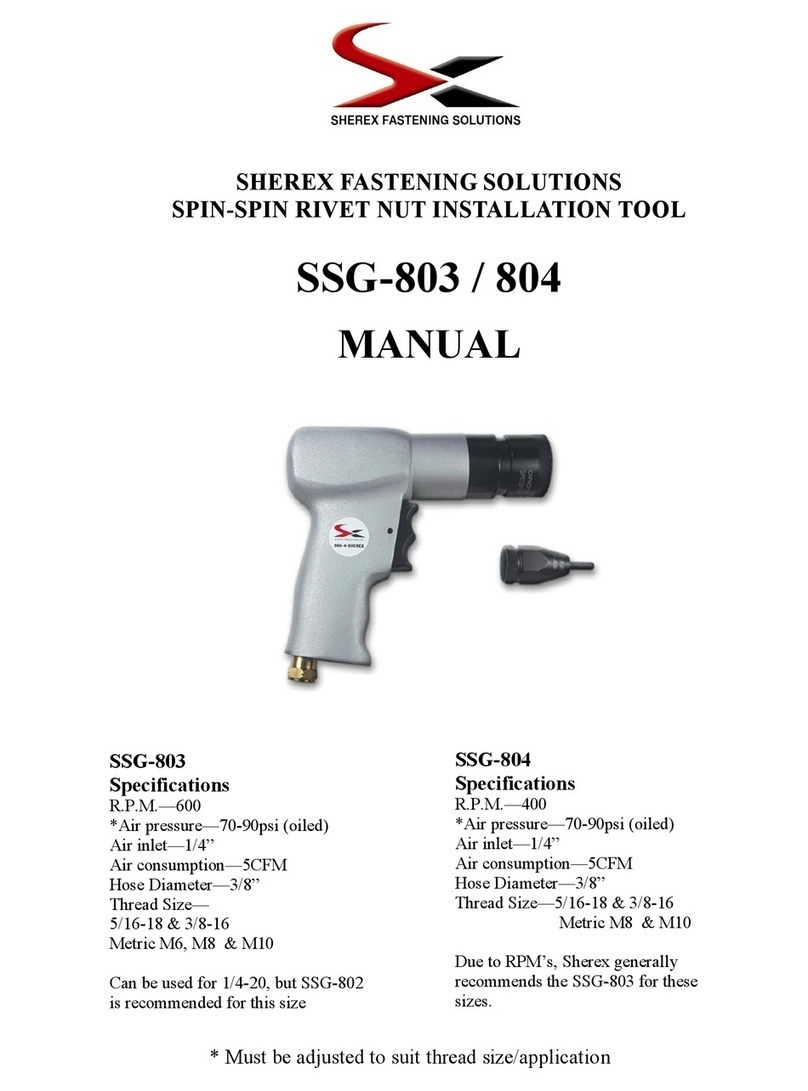 Sherex SSG-803 manual