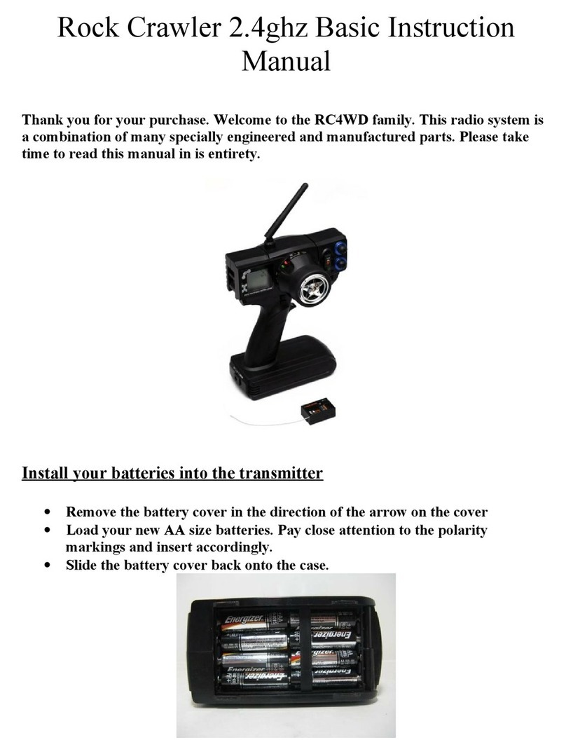 RC4WD Rock Crawler Basic instruction manual