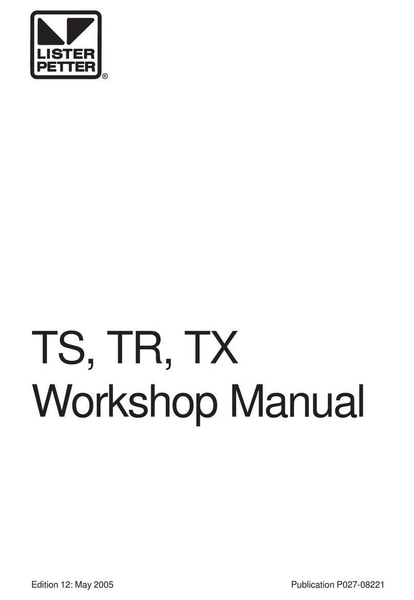 Lister Petter TS1 Instruction manual