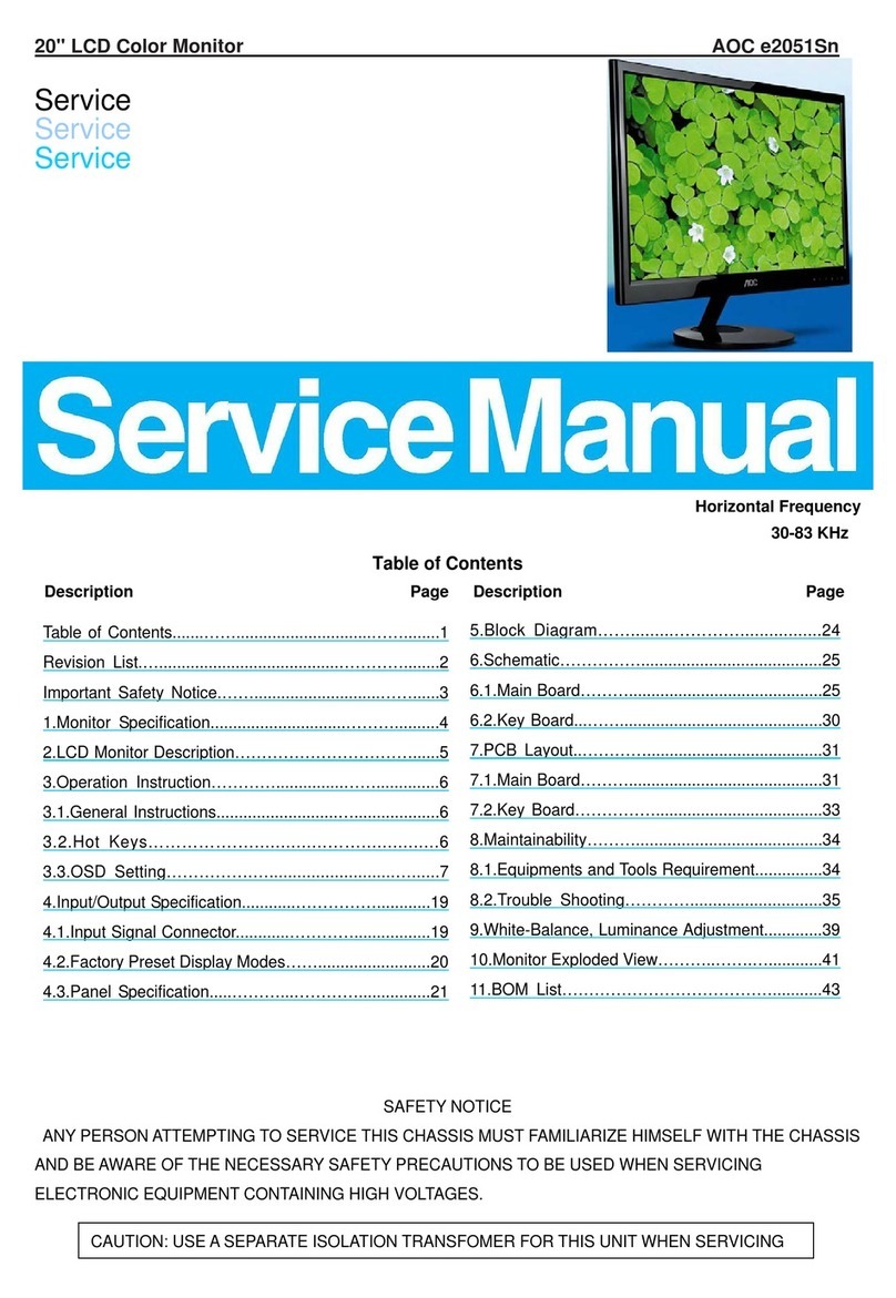 AOC e2051Sn User manual
