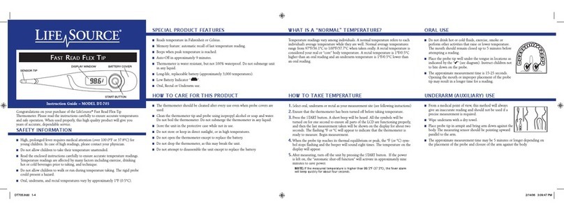 LifeSource dt-705 Manual