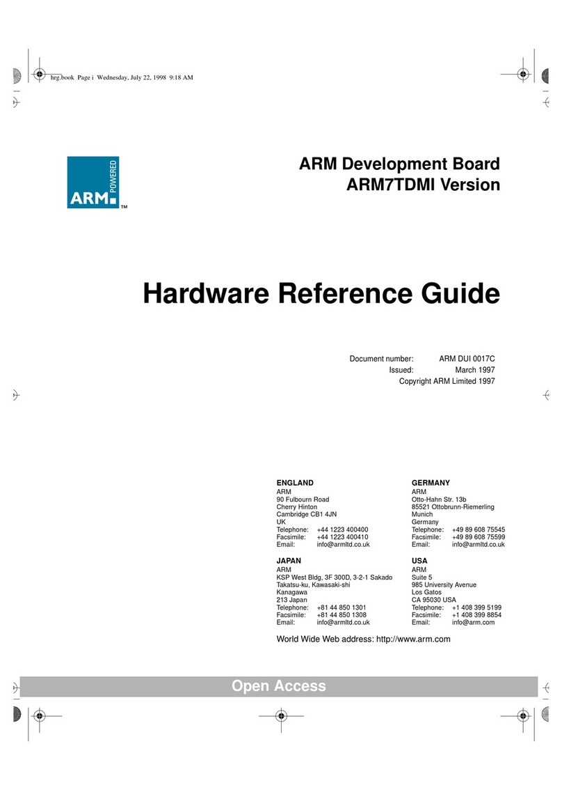 ARM ARM7TDMI Operating and maintenance manual ARM ARM7TDMI Operating and maintenance manual