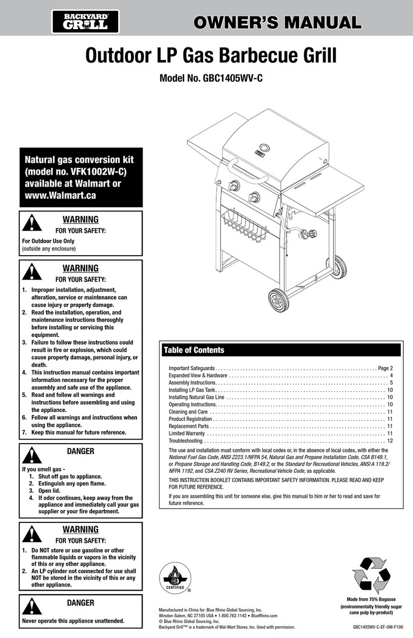 BlueRhino GBC1405WV-C owner's manual