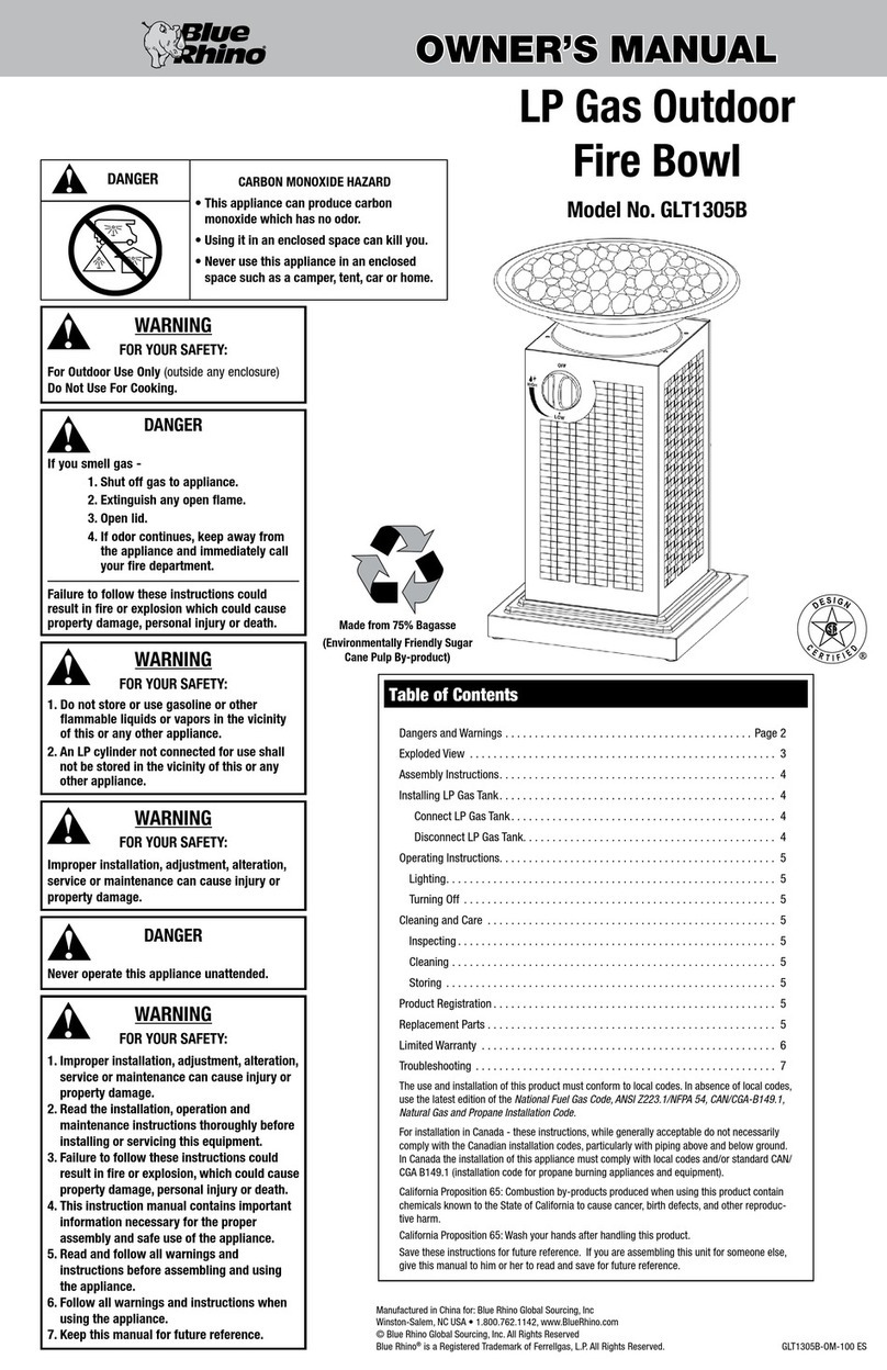 BlueRhino GLT1305B owner's manual