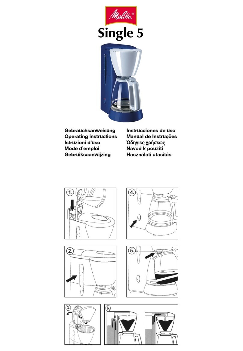 Melitta Single 5 operating instructions