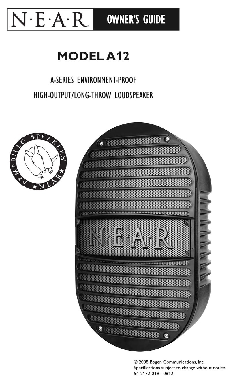 Bogen NEARA12 User manual