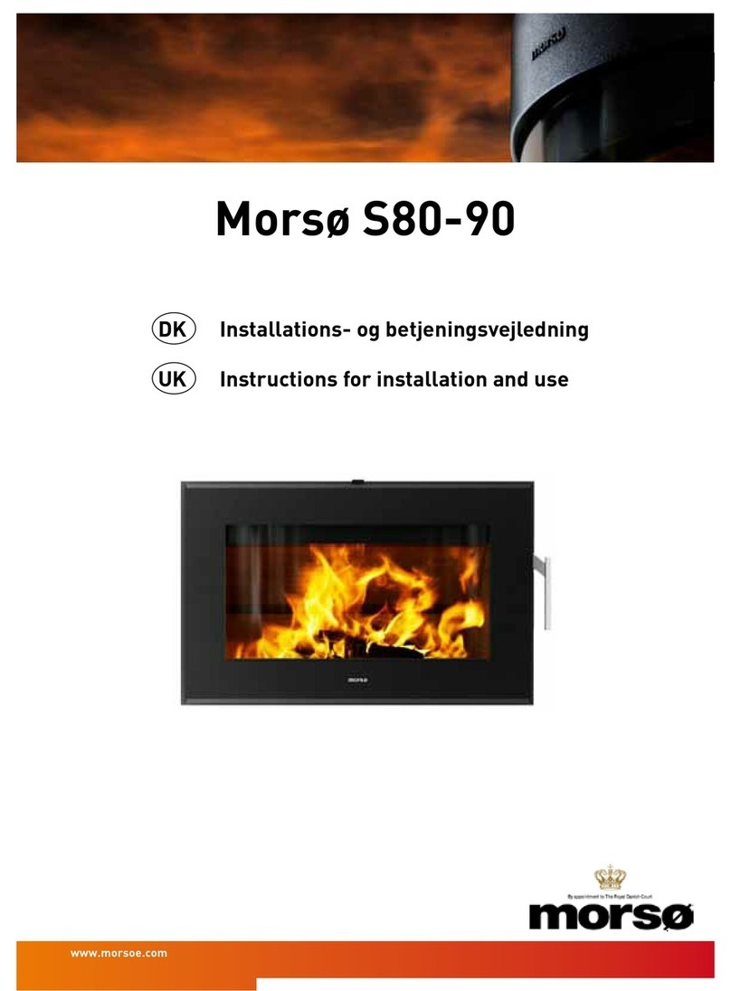 Morsø S80-90 Instructions for installation and use