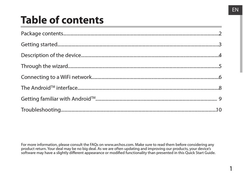Archos 80 Carbon User manual Archos 80 Carbon User manual