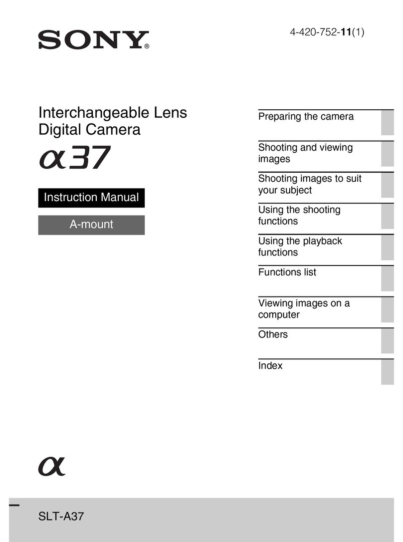Sony Alpha SLT-A37 User manual