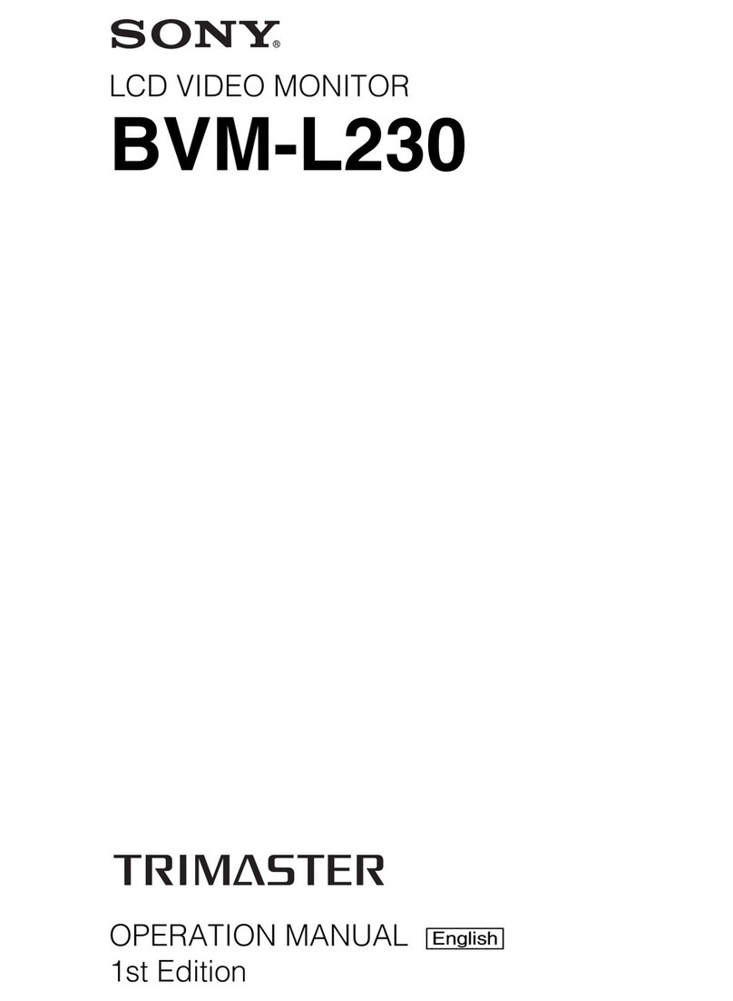 Sony BVM-L230 Trimaster User manual
