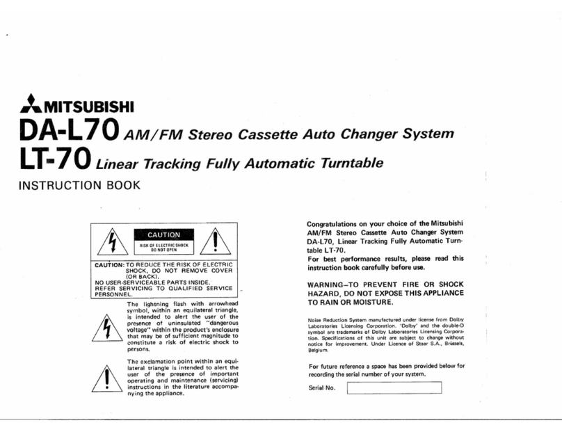Mitsubishi DA-L70 Instruction book
