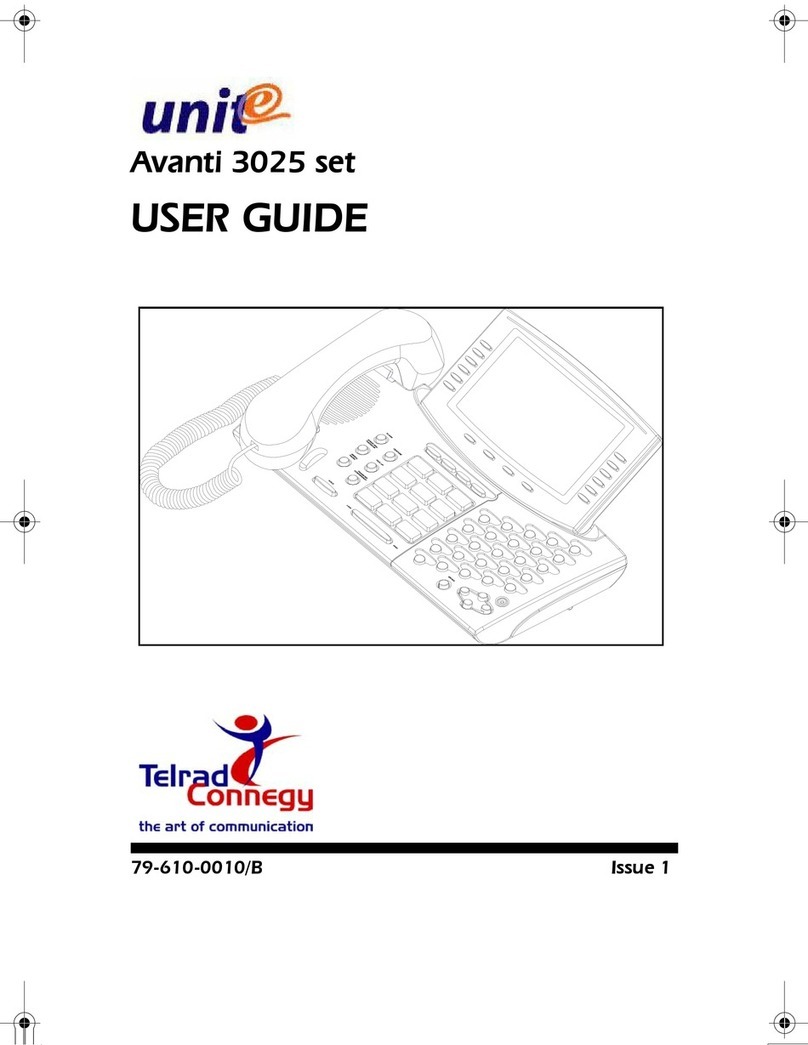 Telrad Connegy Avanti 3025 set user guide