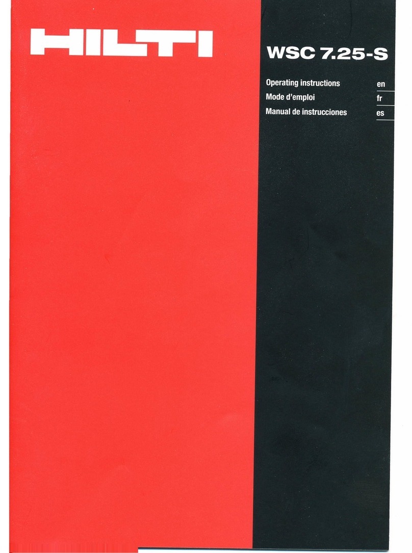 Hilti WSG 7.25-5 User manual