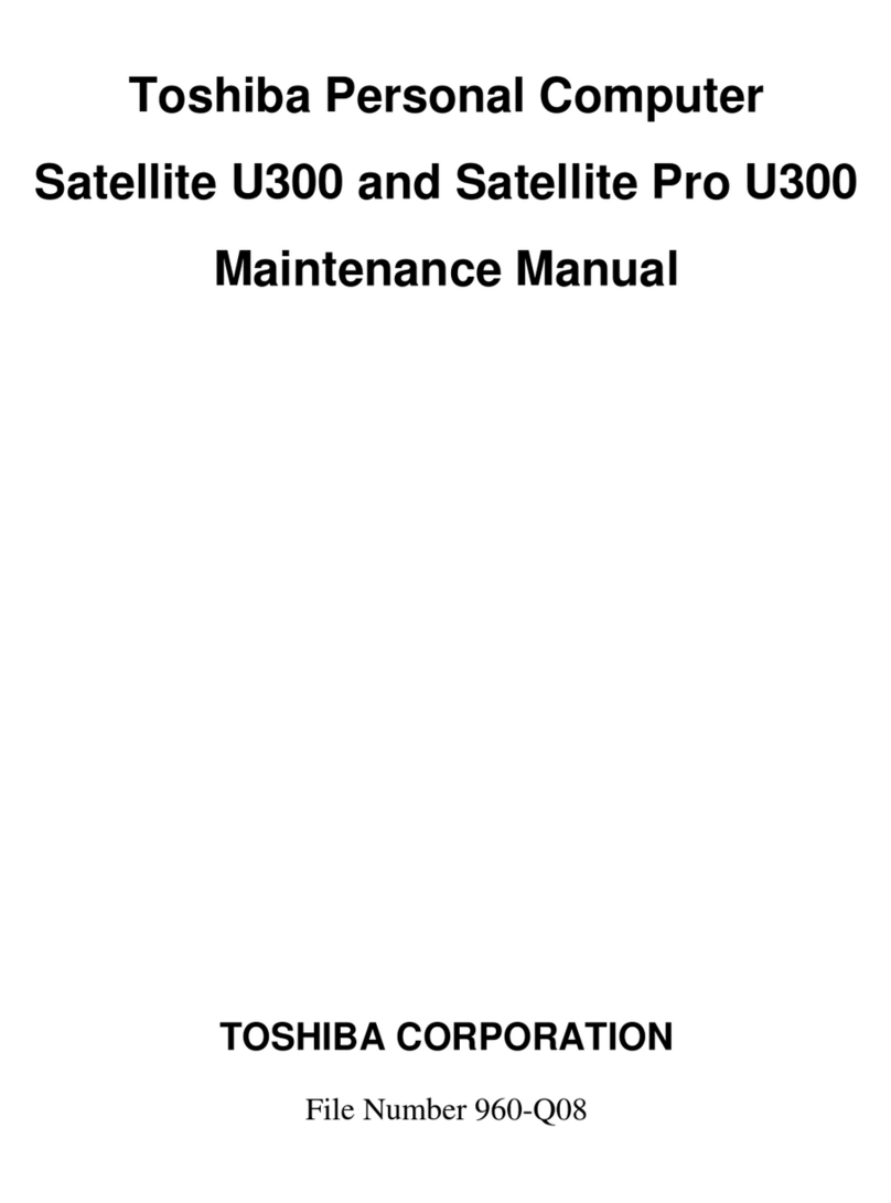 Toshiba Satellite U300 User manual