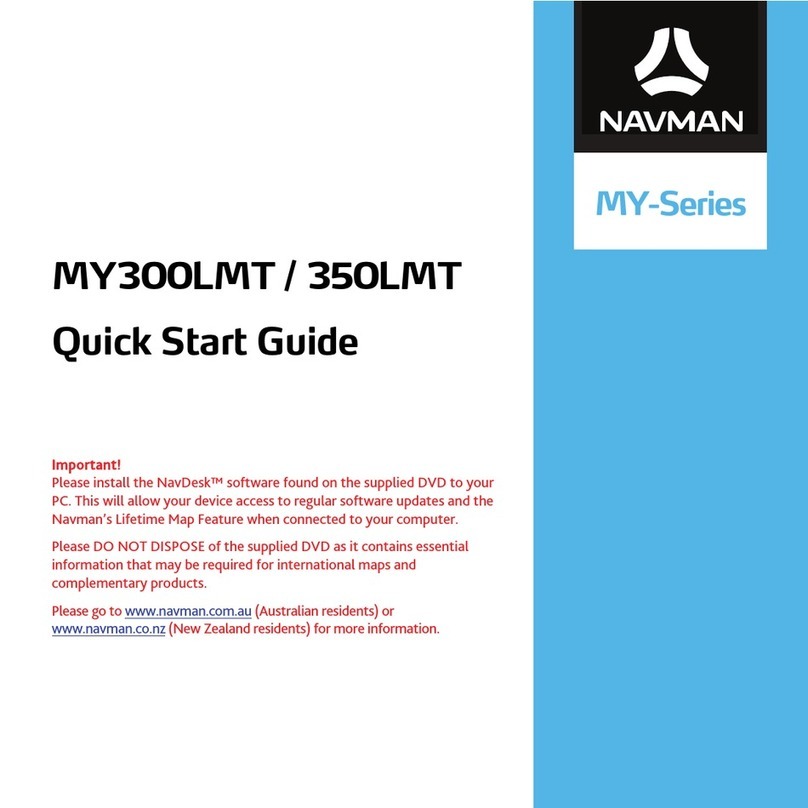 Navman MY300LMT User manual