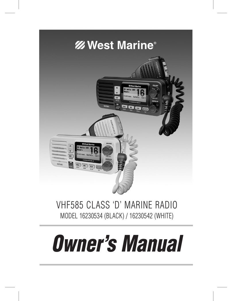 West Marine VHF585 16230534 User manual
